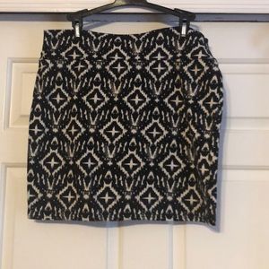 Black and white skirt